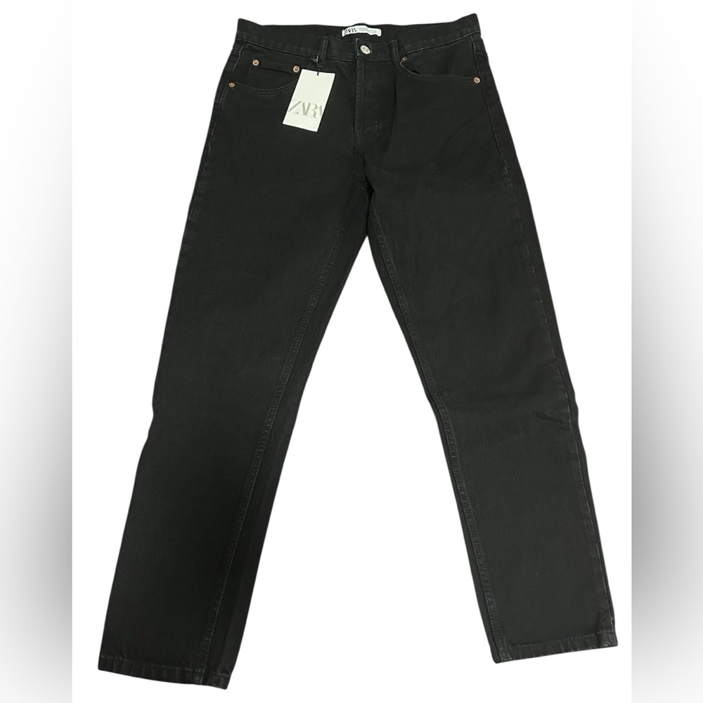 Zara Black Straight Leg Jeans